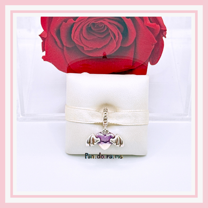 [พร้อมส่ง สินค้าแท้ 💯]**ติ้งหัวใจแพน.โด.ร่า** pan.do.ra Vampire Winged Heart Dangle Charm - รูปที่ 2