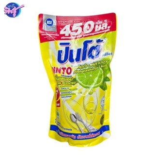 [ยกลัง 24 ถุง] Pinto ปินโต้ น้ำยาล้างจาน สูตรเข้มข้น ถุงขนาด 400มล. 7in1 มี6กลิ่น