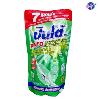 [ยกลัง 24 ถุง] Pinto ปินโต้ น้ำยาล้างจาน สูตรเข้มข้น ถุงขนาด 400มล. 7in1 มี6กลิ่น