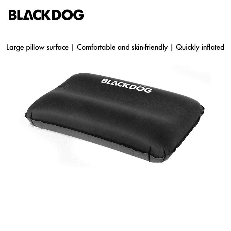 หมอนพองอัตโนมัติ BlackDog Foam Automatic Pillow นุ่มมาก นอนสบายน้ำหนักเบา พกพาสะดวก