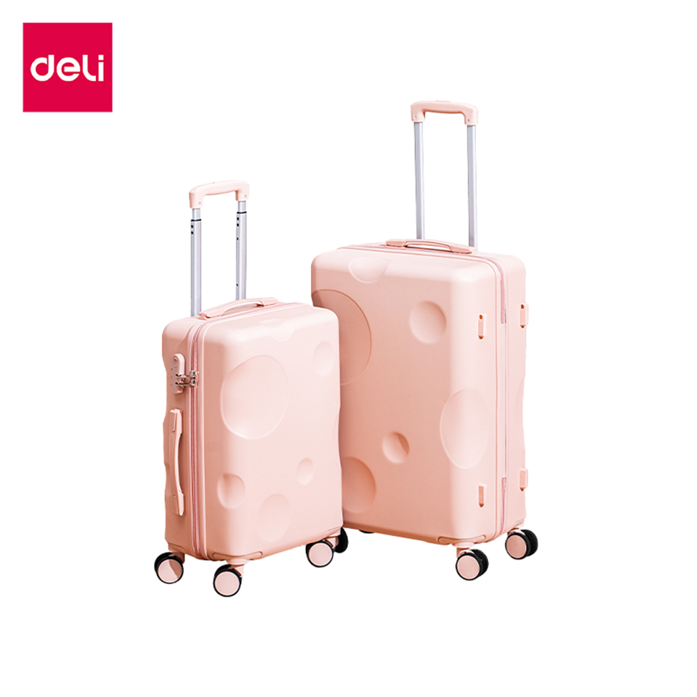 Deli กระเป๋าเดินทาง กระเป๋าล้อลาก กระเป๋า 20นิ้ว 24นิ้ว วัสดุ ABS แข็งแรงทนทาน กันน้ำ Suitcase