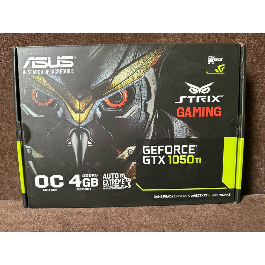 กล่องการ์ดจอ Asus geforce gtx 1050ti