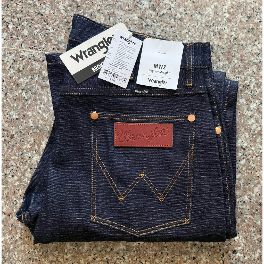 (MWZ213)👉Wrangler MWZ ยีนส์ขากระบอกผู้ชาย ไม่ยืด ของแท้จากSHOP 100%