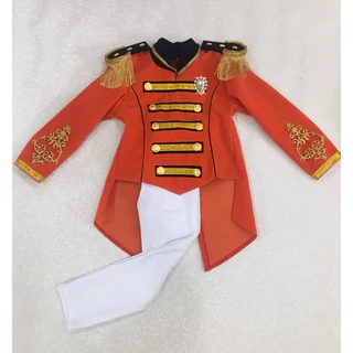 ชุดดรัมเมเยอร์เด็กชาย ชุดดรัมเมเยอร์ชาย ชุดถือป้าย ชุดเดินพาเหรด เสื้อผ้าเด็ก(โปรดทักแชทก่อนสั่งสินค้าต้องวัดไซส์อกจริง)