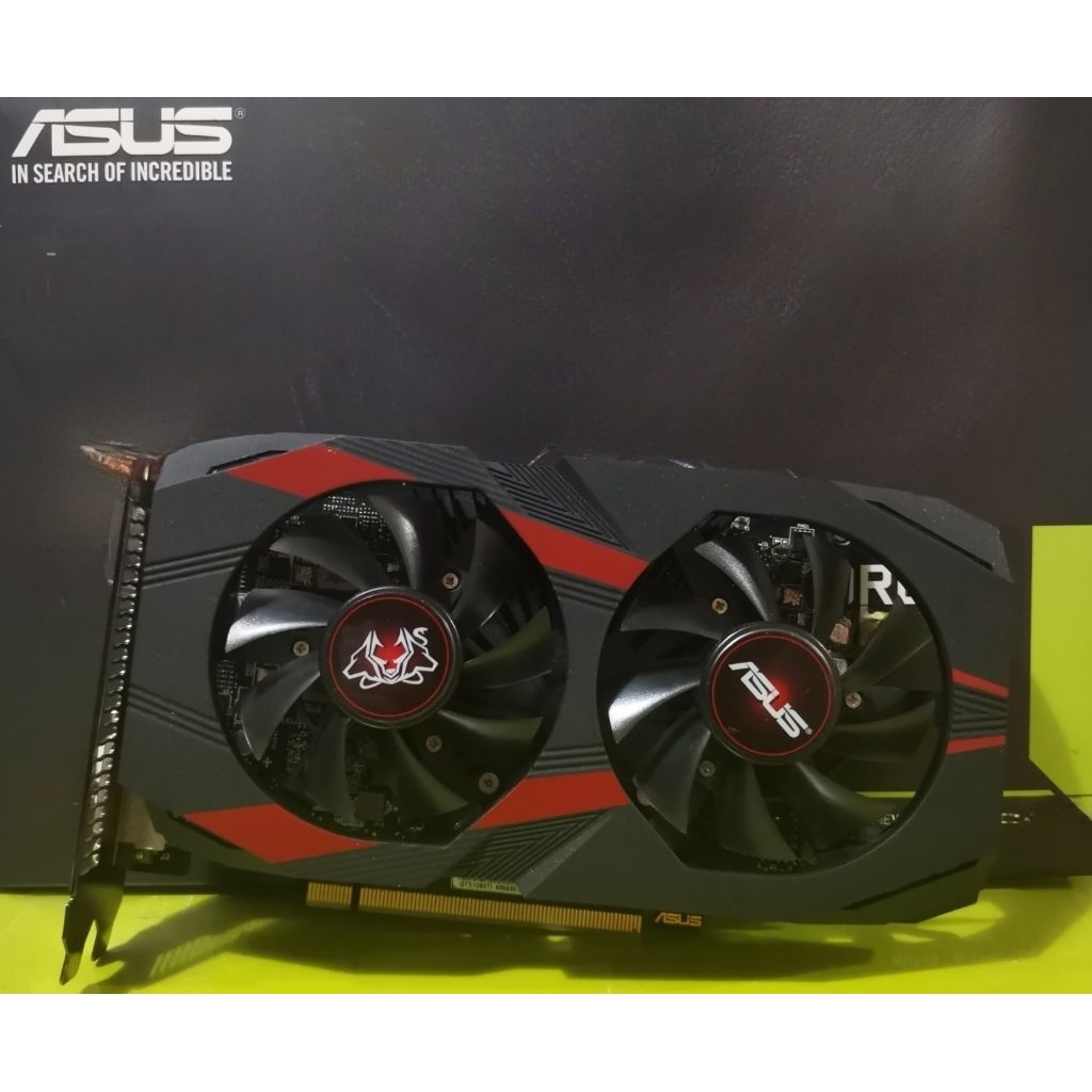 การ์ดจอ ASUS รุ่น Nvidia GTX 1050 Ti  4GB DDR5 ไม่ต่อไฟเลี้ยง(no box) มือสอง ไม่มีกล่อง