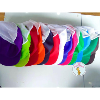 หมวกกุ๊ก สุ่มคละสี1โหล แม่ครัว โรงงาน คลุมผมเพื่อสุขอนามัยขณ…