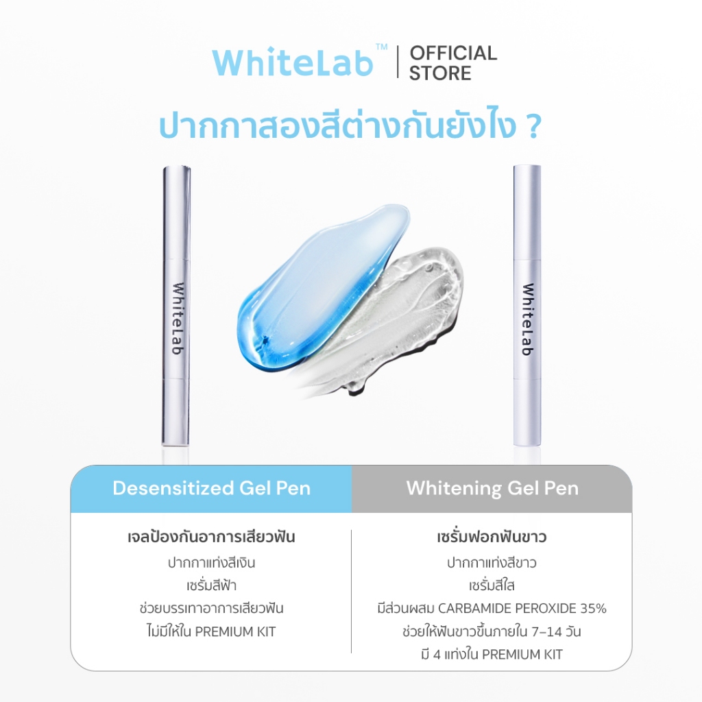[ผ่อน 0%] Whitelab ไวท์แลป ชุดฟอกฟันขาว พร้อมปากกาเซรั่ม 4 แท่ง เครื่องฉายแสง LED ไร้สายคุณภาพสูง รูปที่ 4