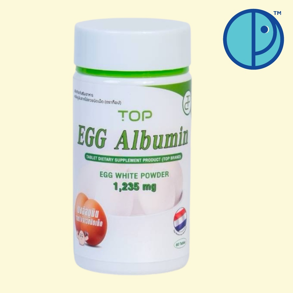 Egg Albumin Top ผงอัลบูมินจากไข่ขาวชนิดเม็ด (ขนาด 60 และ 30 เม็ด/ขวด) - รูปที่ 2