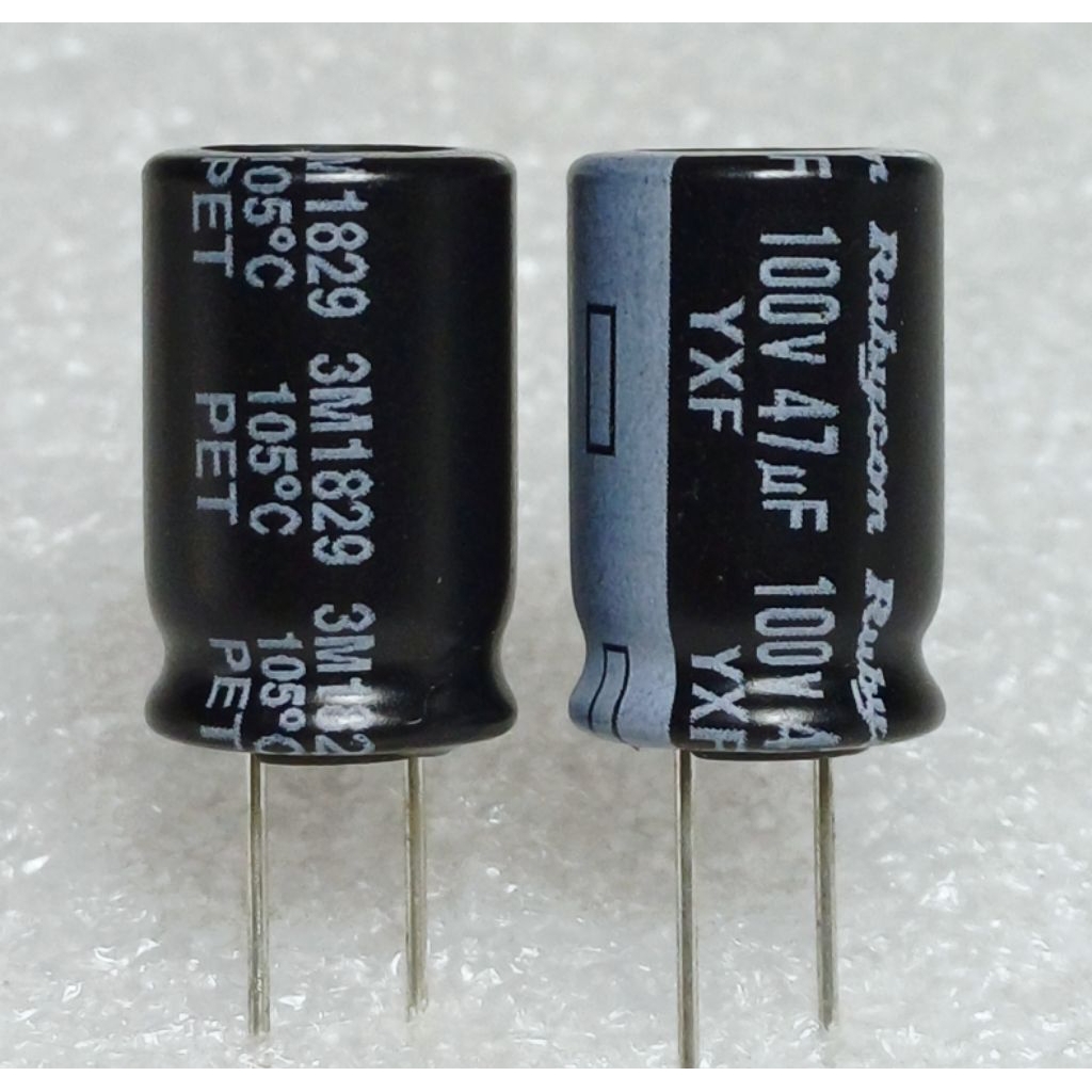 Rubycon YXF 47uf 100v Capacitor ตัวเก็บประจุ คาปาซิเตอร์