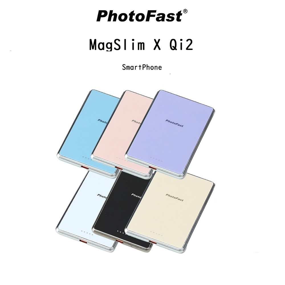 PHOTOFAST MagSlim x Qi2 พาวเวอร์แบงค์ชาร์จไร้สายความจุ5000mAhเกรดพรีเมี่ยม สำหรับ SmartPhone และอุปกรณ์อื่นๆ