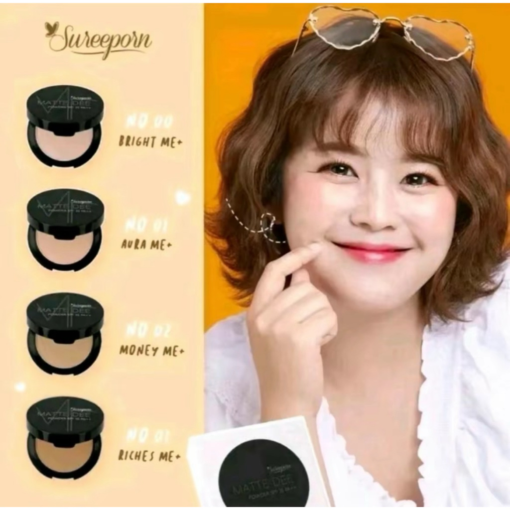 *พร้อมส่ง*แป้งพัฟสุรีย์พร กันน้ำ กันเหงือ คุมมัน SPF35PA+++