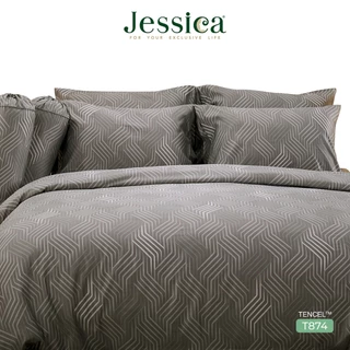 Jessica Tencel T874 พิมพ์ลาย เจสสิก้า ชุดเครื่องนอน ผ้าปูที่นอน ผ้านวม ลวดลายโดดเด่น ให้สัมผัสที่นุ่มลื่นดุจแพรไหม
