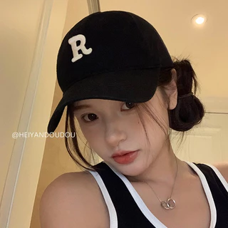 RIbbonIsland🧢หมวกเบสบอล หมวกแฟชั่น กันแดด แฟชั่น มินิมอล ปักลาย เกาหลี สำหรับผู้ชายและผู้หญิง ส่งเร็ว