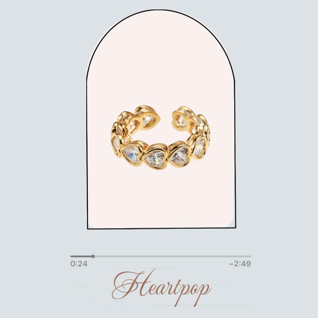 gigaglam heartpop ring | แหวนไม่ลอกไม่ดำ