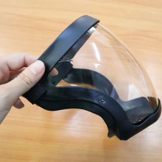 หน้ากาก face shield แบบรัดหัว เฟสชิวหน้ากากใส หน้ากากป้องกัน PC โพลีคาร์บอเนต กีฬาปั่นจักรยานเฟรชชิวหน้า หน้ากากกันน้ำลา