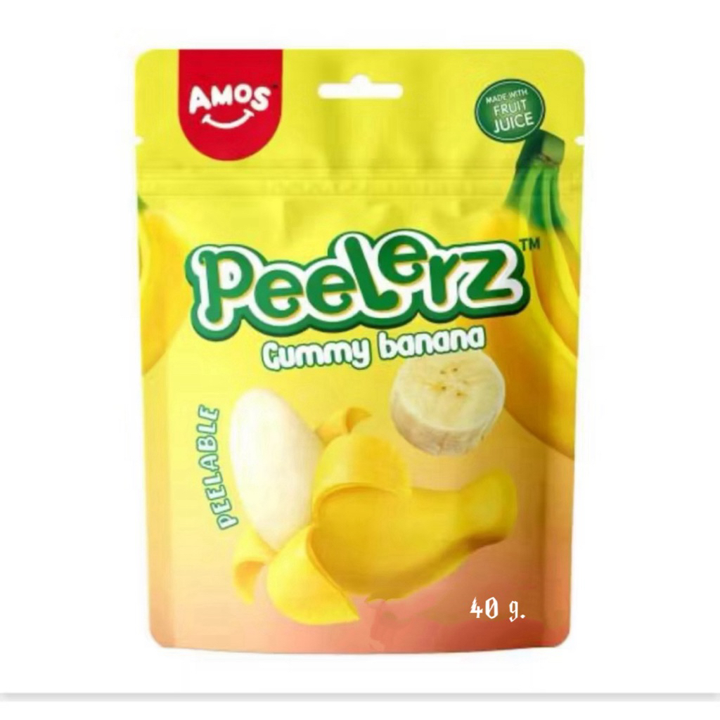 [ส่งด่วน] Amos Peelerz Peelable Gummy Orange/Banana/Anos Peelerz Mango 40g เอมอสกัมมี่ปลอกเปลือกรสกล้วยและรสมะม่วง - รูปที่ 3