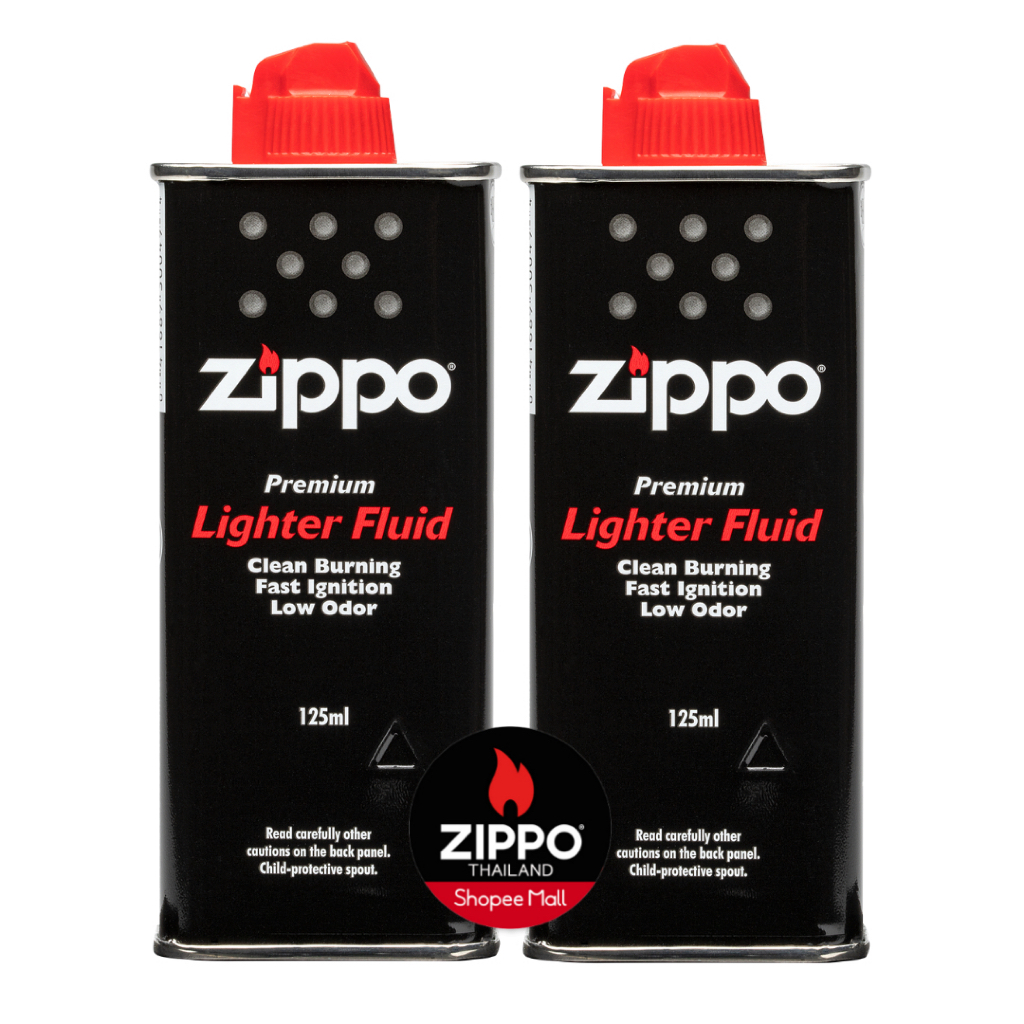 Zippo น้ำมันซิปโป้ ขนาด 4 ออนซ์ (125 ml.) จำนวน 2 กระป๋อง  2 cans of Zippo fluid