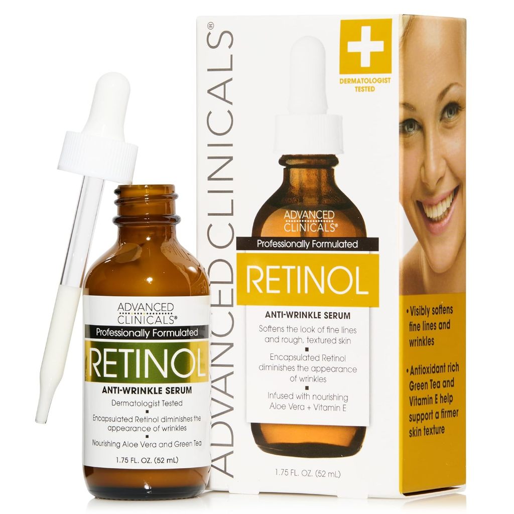 Advanced Clinicals Retinol Anti-Wrinkle Serum 1.75 fl oz (52 ml)