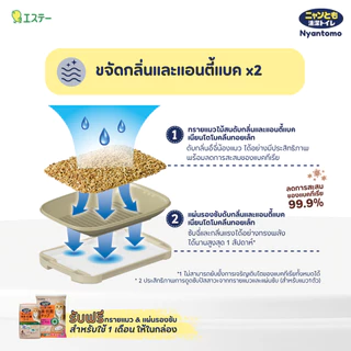 Nyantomo Clean Toilet ห้องน้ำแมว กระบะทรายแมว เนียนโตโมคลีนทอยเล็ท รุ่น Dome type ฟรี! ทรายแมวและแผ่นรองซับในกล่อง
