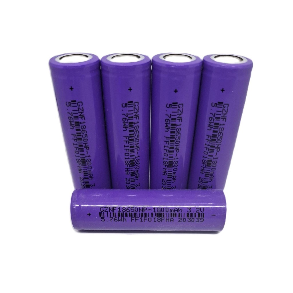 แบตเตอรี่ ลิเธียมฟอสเฟต LiFePo4 18650 3.2V 1800 mAh ความจุแท้