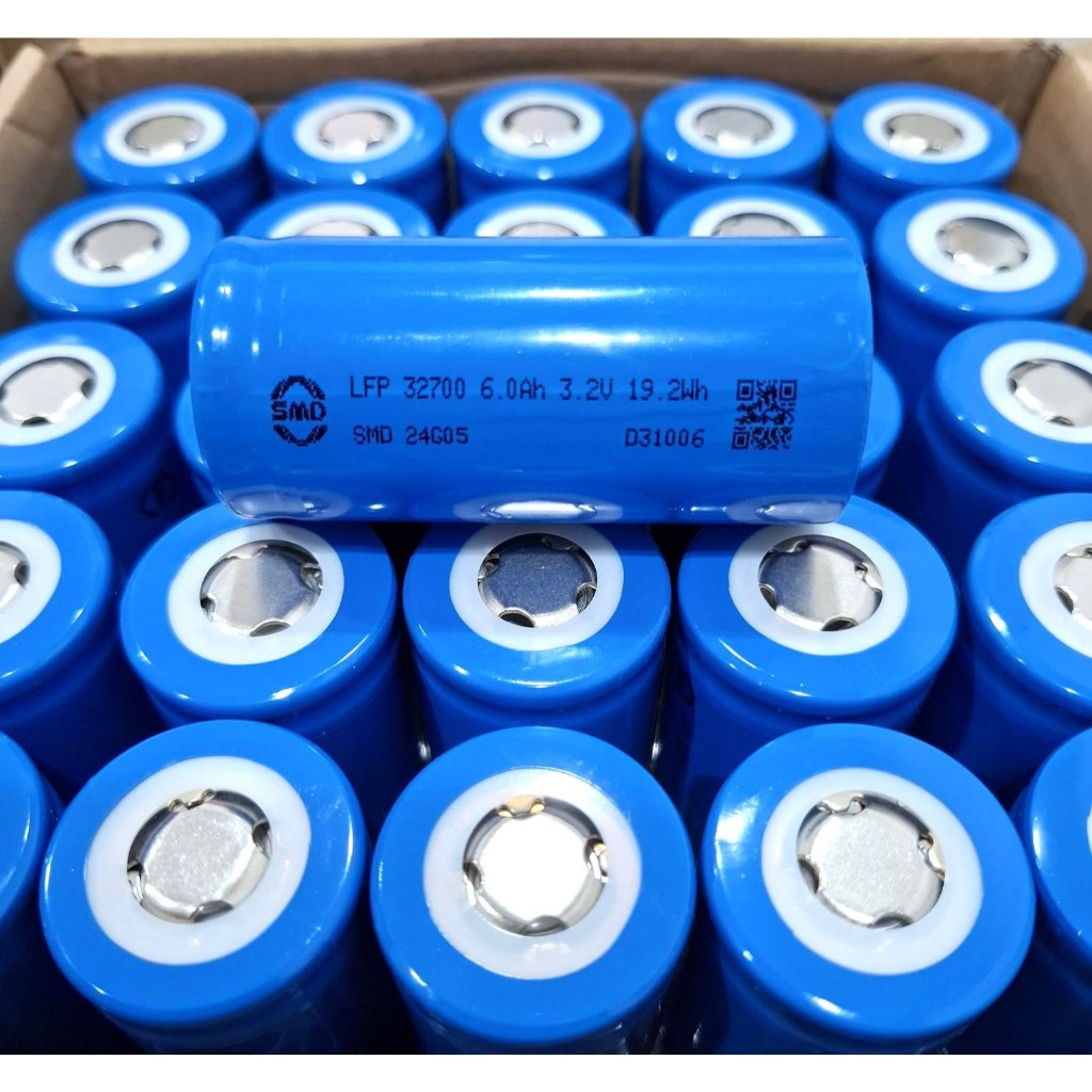 แบตเตอรี่ ลิเธียมฟอสเฟส LiFePo4 32700 3.2V 6000mAh ความจุแท้