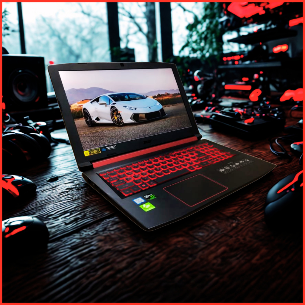 ram16 โน๊ตบุ๊คเกมมิ่ง โน๊ตบุ๊คมือสอง acer nitro 5 notebook gaming i5G8 เทียบเท่า i7G7 FiveM เล่นเกมแ