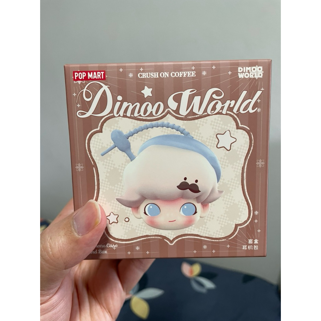 Popmart Dimoo World Crush on Coffee Earphone case