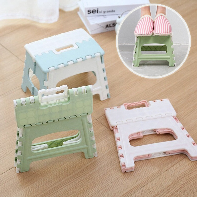 เก้าอี้พกพา พลาสติกพับได้ พกพาสะดวก แข็งแรงทนทาน เก้าอี้พับได้ มีหลายสีให้เลือก