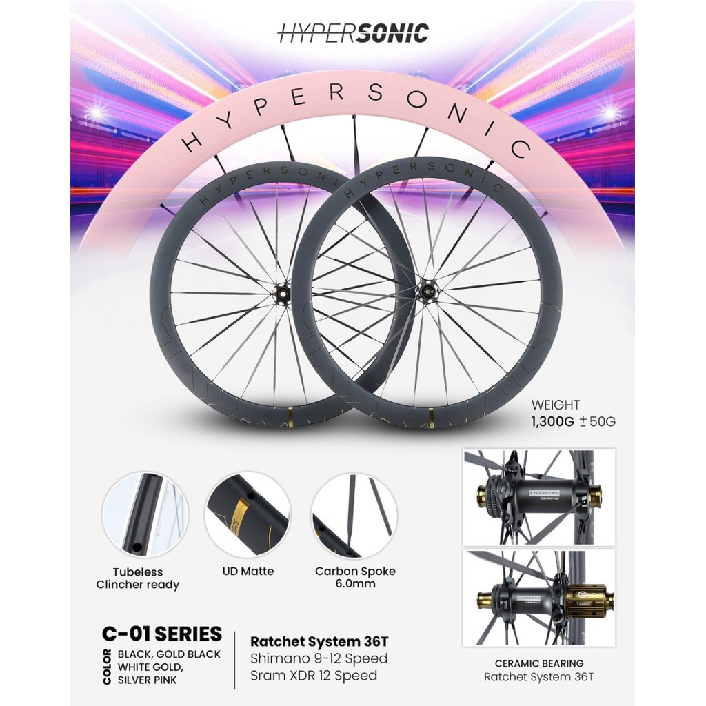 ชุดล้อ HYPERSONIC CARBON WHEELSET 2026