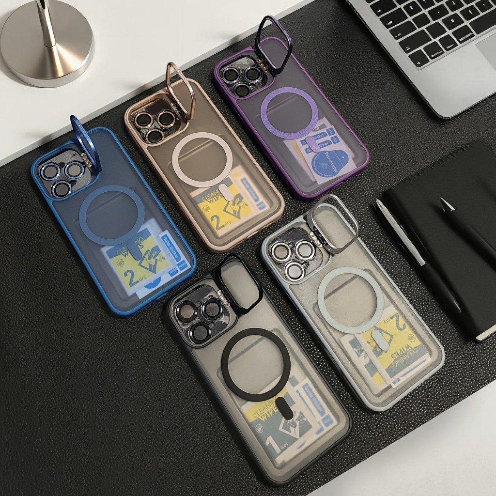 เคสกล้องตั้งได้ ชาร์จได้พร้อมฟิล์มกล้อง สำหรับ i11 promax 12 promax 13 promax 14 promax 14plus 15 promax 16 promax 16plu ราคา ถูกที่สุด ดีลบีเคเค รูปภาพหลัก