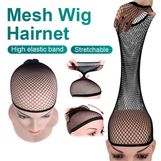 เน็ตคลุมผม เน็ตผมสำหรับวิก Wig Net ตาข่ายคลุมผม เก็บผม ถุงน่องคลุมผม เน็ตบาง สีดำ