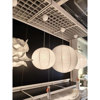 IKEAshopping IKEA GULLSUDARE กุลซูดาเร โป๊ะโคม ไม่มีสายไม่มีหลอดให้นะครับ แขวนเพดาน, ขาว/ผลิตด้วยมือ, 45 ซม.