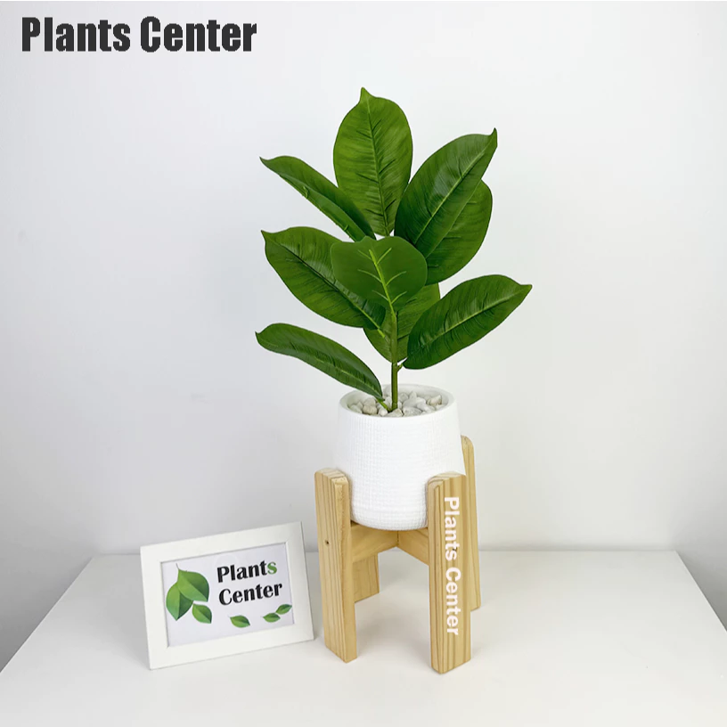 Plants Center ต้นไม้ปลอม 9ใบ สูง 45-55ซม รวมไม้ยอดนิยม ไม้มงคล ตกแต่งบ้าน แต่งสวน  P008 thumbnail 5