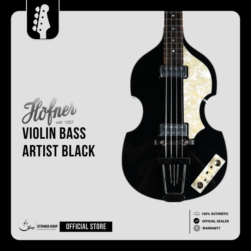 เบสไฟฟ้า Höfner Violin Bass Artist Black - H500/1-63-AR-BK-0