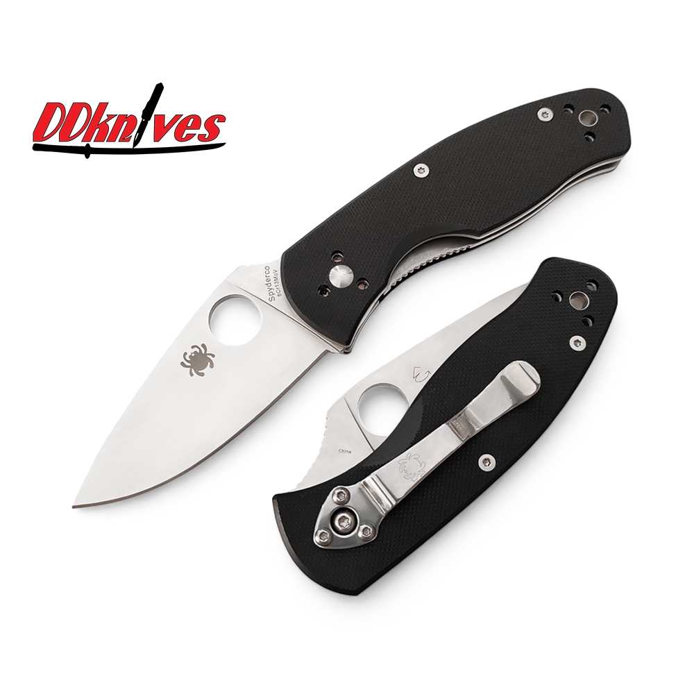 มีดพับ Spyderco Persistence Plain Edge Blade, G10 Handles (C136GP)