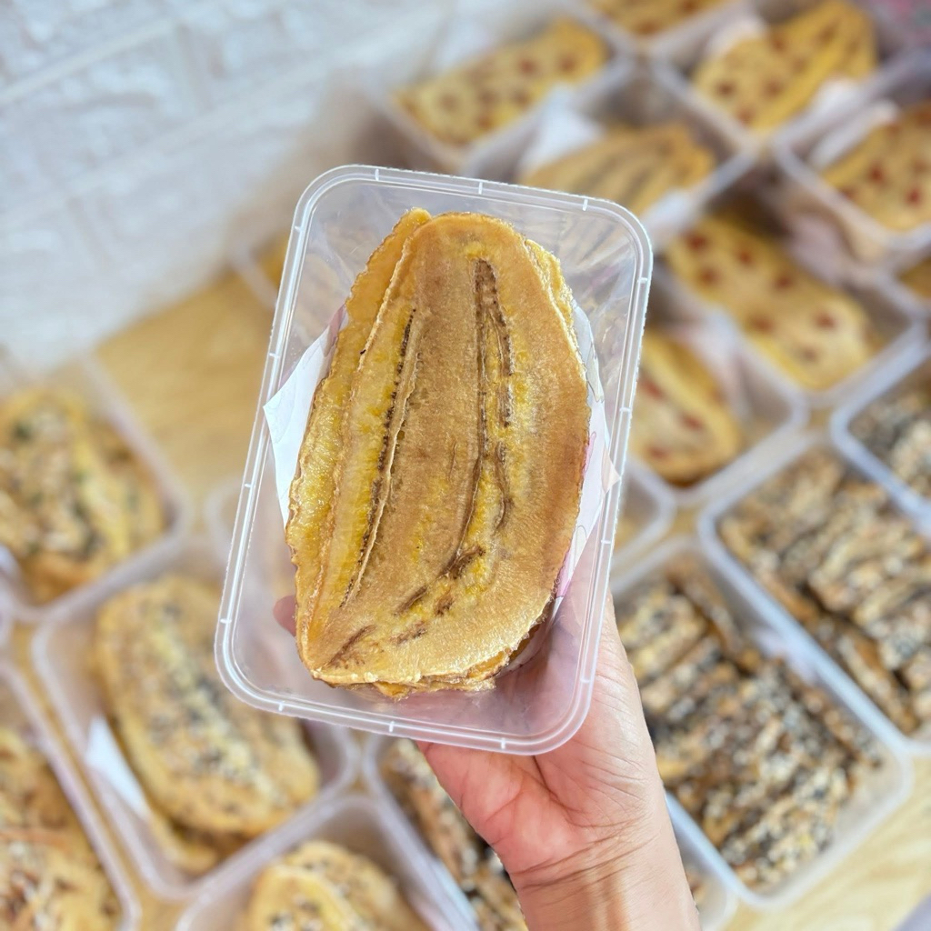 กล้วยน้ำว้าหนึบ แบบแผ่น อบใหม่ๆทุกรอบการส่ง