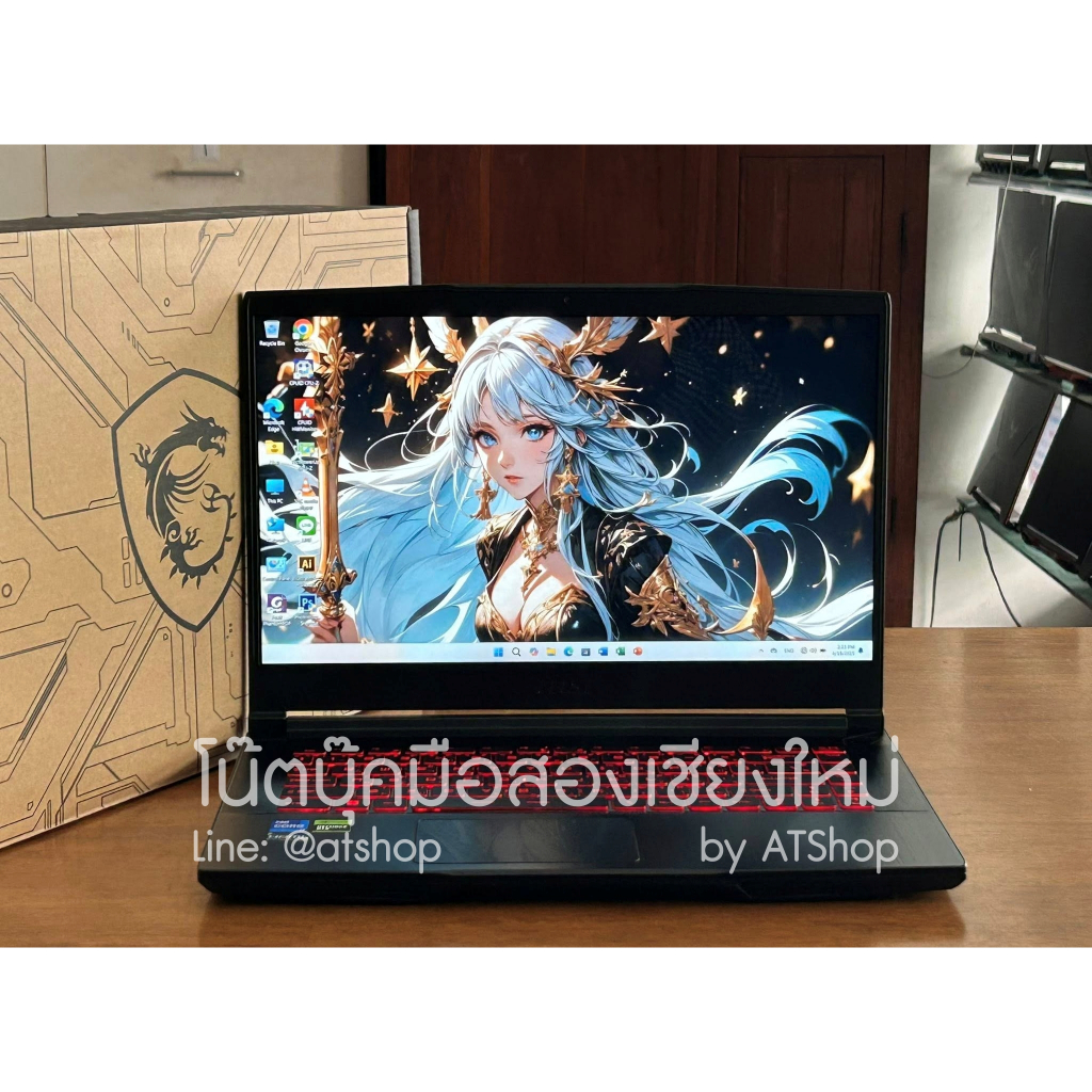 (4030) Notebook MSI Thin GF63-12UC-1091TH Ram16GB RTX3050