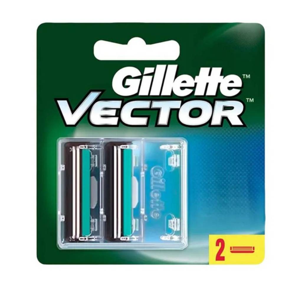 Gillette Vector ใบมีดโกน 2 ใบมีด ของแท้ ร้านคนไทย พร้อมส่ง