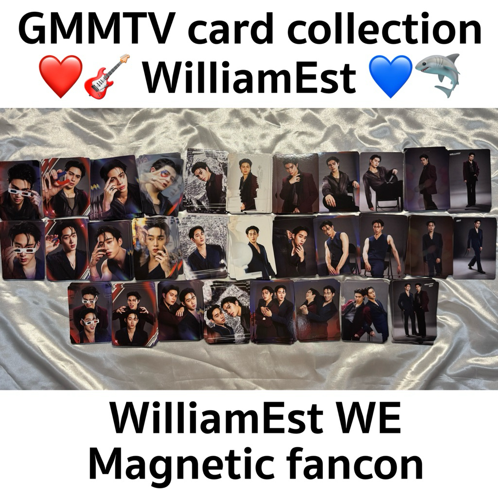พร้อมส่ง📣WE| วิลเลี่ยมเอส William Est GMMTV Boys Random card from WILLIAMEST WE MAGNETIC จักรพันธุ์ เอส ศุภ