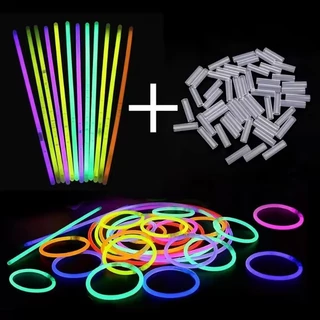 🔆พร้อมส่ง⭐แท่งเรืองแสง กำไลเรืองแสง 50 ชิ้น ✨ แท่งไฟเรืองแสงคละสี สีสันสดใส สำหรับงานปาร์ตี้ อุปกรณ์แฮงเอาท์✨6 สี