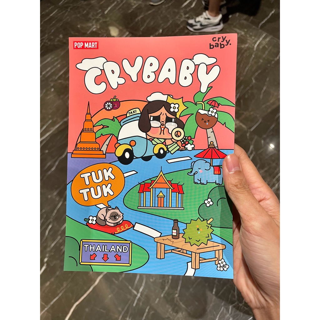 สติ๊กเกอร์ crybaby event  POPMART icon siam