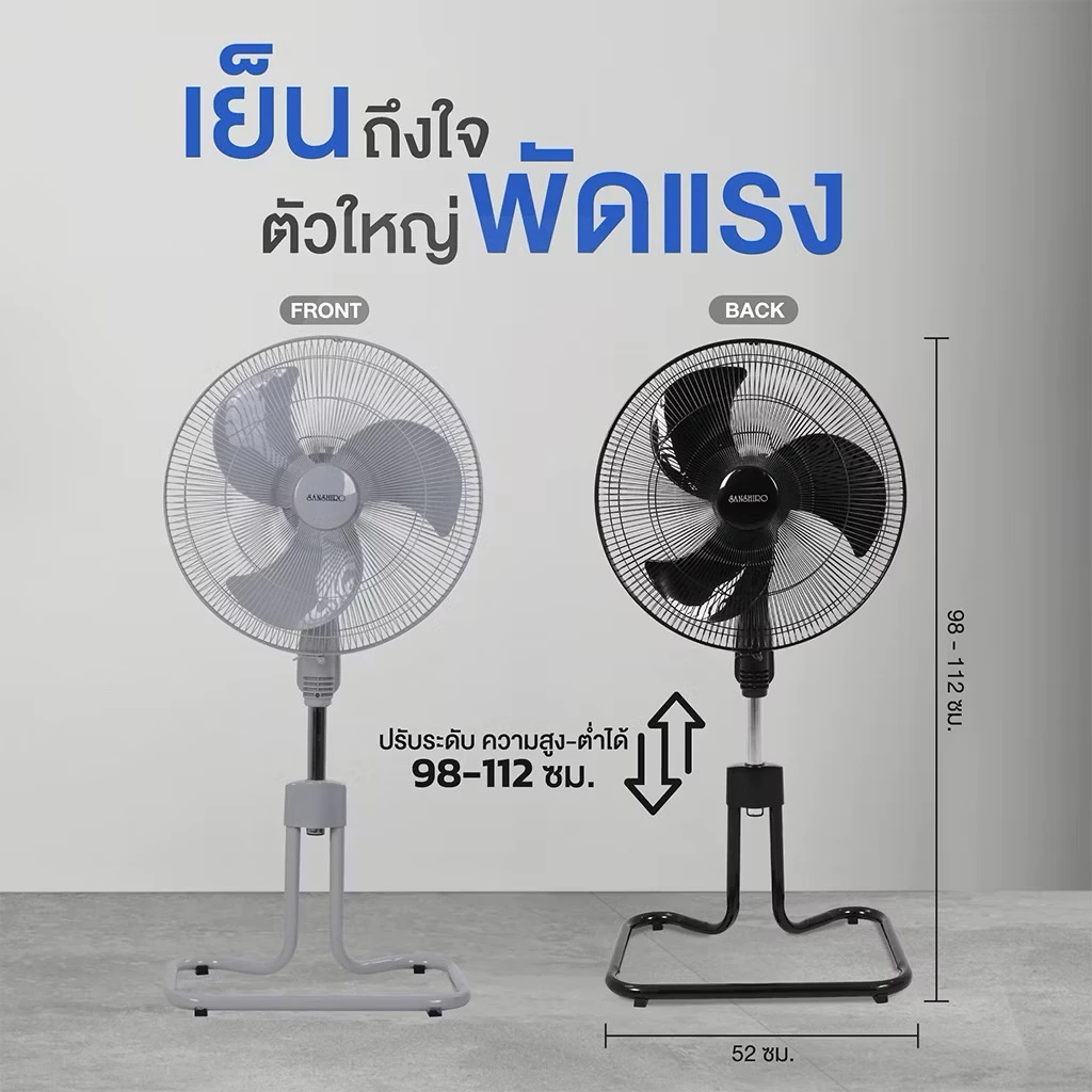 SANSHIRO ซันชิโร่ พัดลมอุตสาหกรรม 18 นิ้ว ประหยัดไฟ thumbnail 10