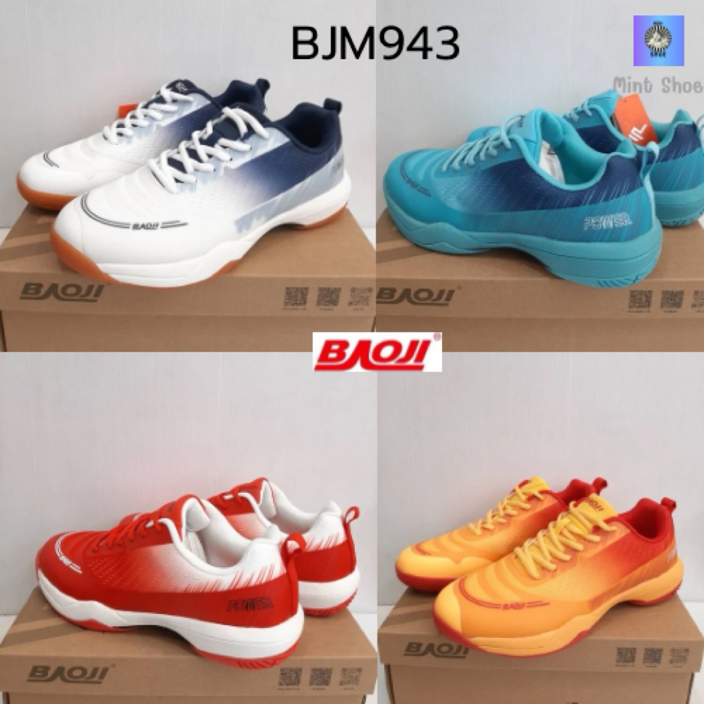 รองเท้ากีฬา (วอลเลย์บอล/แบดมินตัน) Baoji แท้ 100% (สินค้ามาใหม่) รุ่น BJM943 ไซส์ 41-45
