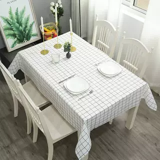 ผ้าปูโต๊ะ ขนาด 137 X 137 cm. ผ้าคลุมโต๊ะ ผ้าปูโต๊ะกันน้ำและกันเปื้อน ผ้าปูโต๊ะอาหาร รุ่น:H6