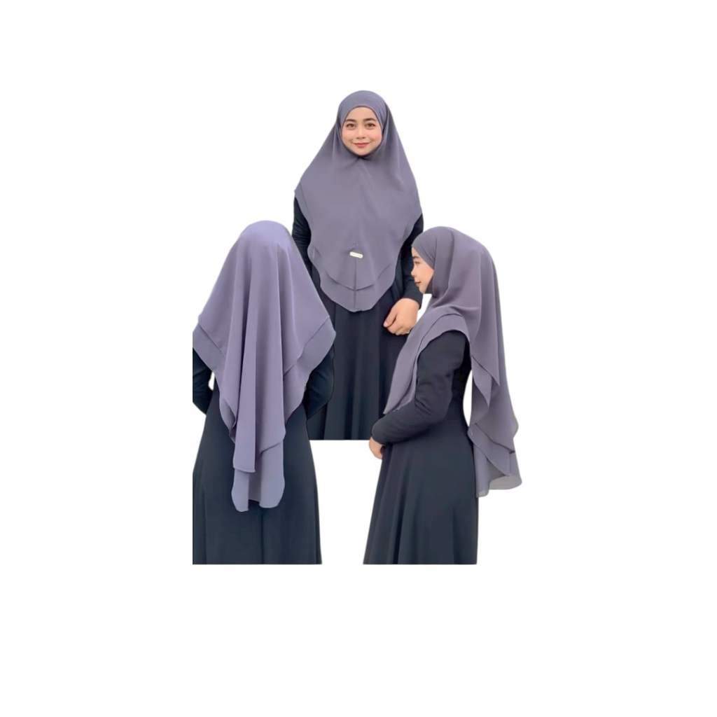 Hijabผ้าคลุมจีฟองหน้าตุรกี