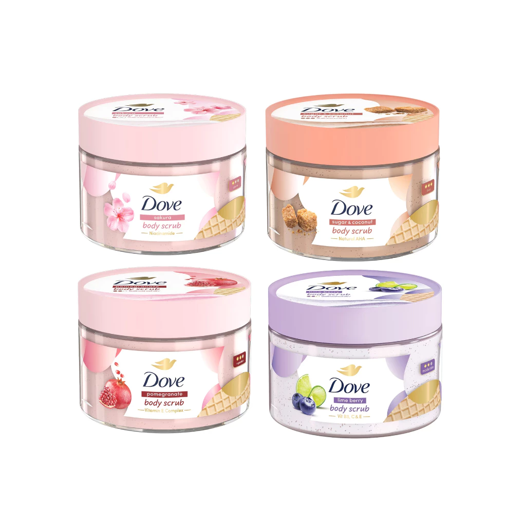 Dove Body Scrub โดฟ บอดี้ สครับ เนื้อคล้ายไอศกรีม 280 g