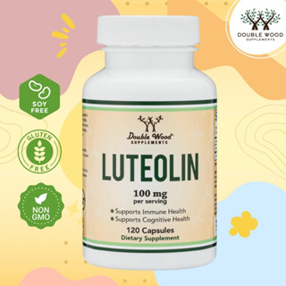 Luteolin by Double Wood - 120 Capsules บำรุงหัวใจ สารต้านอนุ…