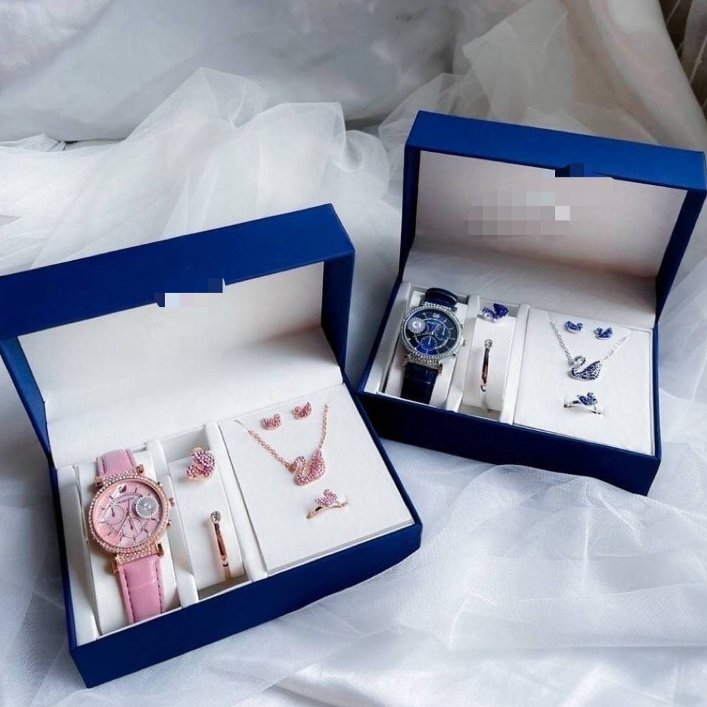 เซตนาฬิกา+ เครื่องประดับ $w@r0v$k! (2สี)