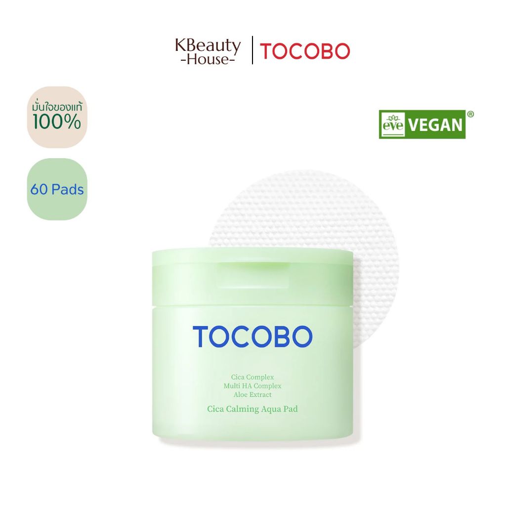 [EXP.28.4.27 โทนเนอร์แพด] TOCOBO Cica Calming Aqua Pad x60 ea