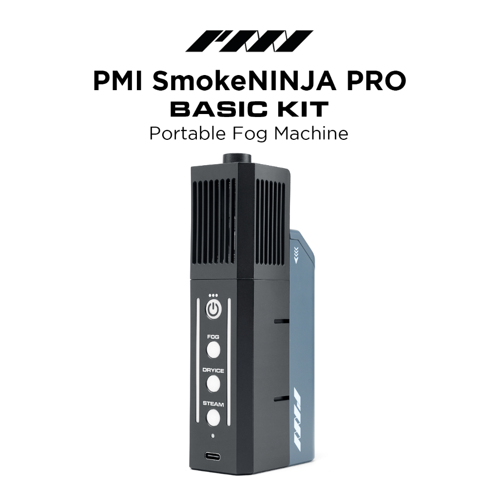PMI Fog Machine SmokeNINJA PRO Basic เครื่องทำควันแบบพกพาพร้อมรีโมทคอนโทรล สำหรับการถ่ายภาพและวีดีโอ